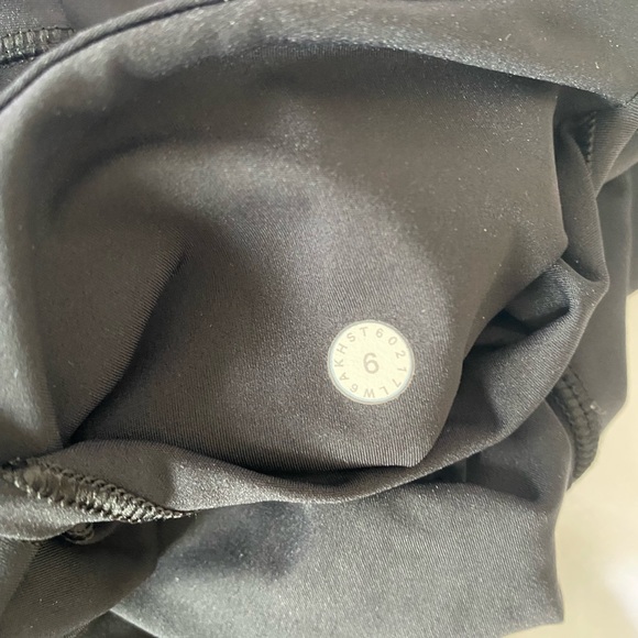 Lululemon Fast & Free Crop II *Nulux 19" BLACK Size 6 - Picture 8 of 14